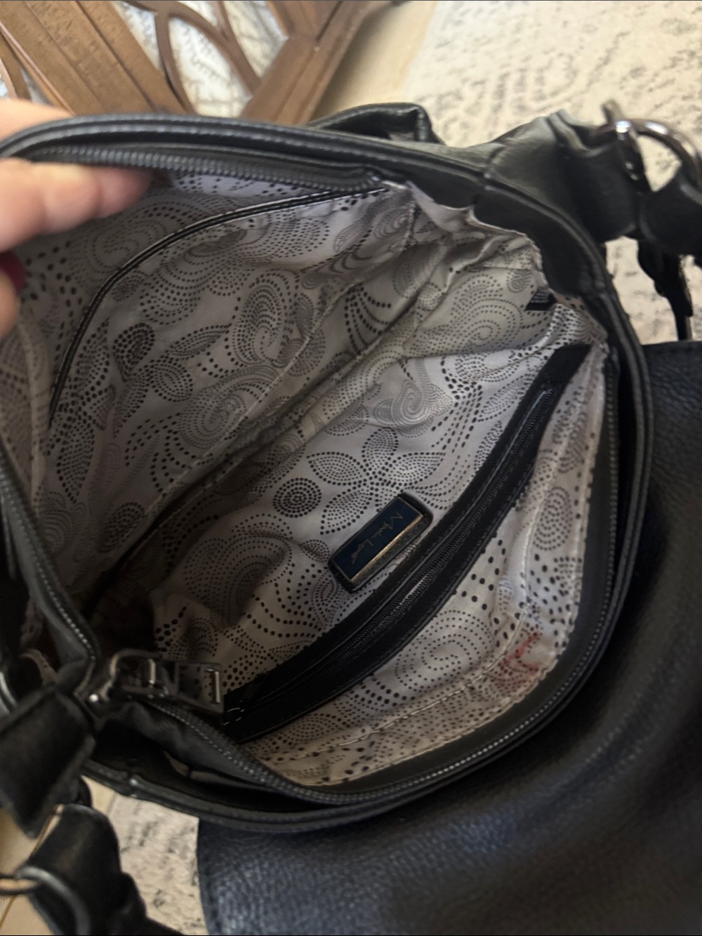 Moda Luxe Black Fringe Shoulder Bag - Picture 11 of 11